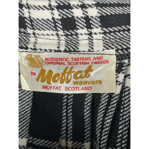 Moffat Scottish Wool Skirt Adjustable Waist Authentic Tartans Tweeds - Picture 5 of 11